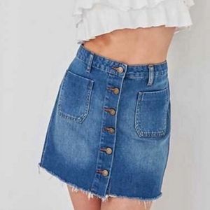 Urban Outfitters BDG Button Down Denim Mini Skirt